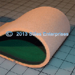 Label Belt Covered With Spliced Orange Sponge