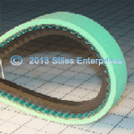 V-Guid Timing Belt Covered With Green Microcell Urethane With Splice