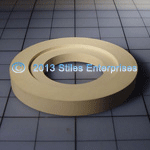 AB-00002-AEK Oil Resistant High Wear White Inside Recess 4 Inch Capper Quill Rubbers