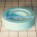 AB-00045-AEA Light Blue Inside Recess 4 Inch x 1 Inch Thick Capper Quill Rubbers