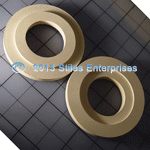 AB-00004-AEK Oil Resistant High Wear White Inside Recess With Outside Step 4 Inch Capper Quill Rubbers