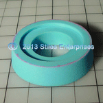 AB-00045-AEA Light Blue Inside Recess And Outside Taper 4 Inch x 1 Inch Thick Capper Quill Rubbers